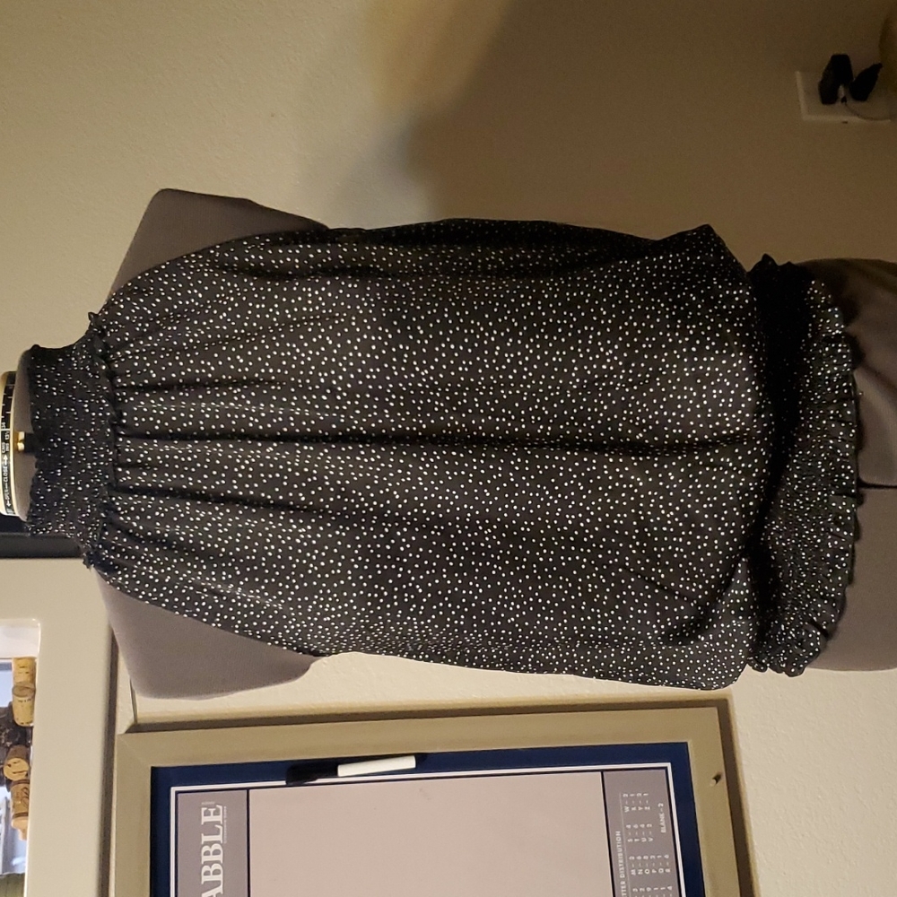 B&W Sleeveless Top, Sz M